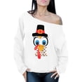 thumbnail image 1 of Awkward Styles Thanksgiving Sweatshirt Turkey Face Off Shoulder Tops for Women, 1 of 4