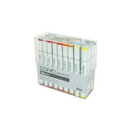Copic Sketch Markers 36 Piece Set Basic Colors