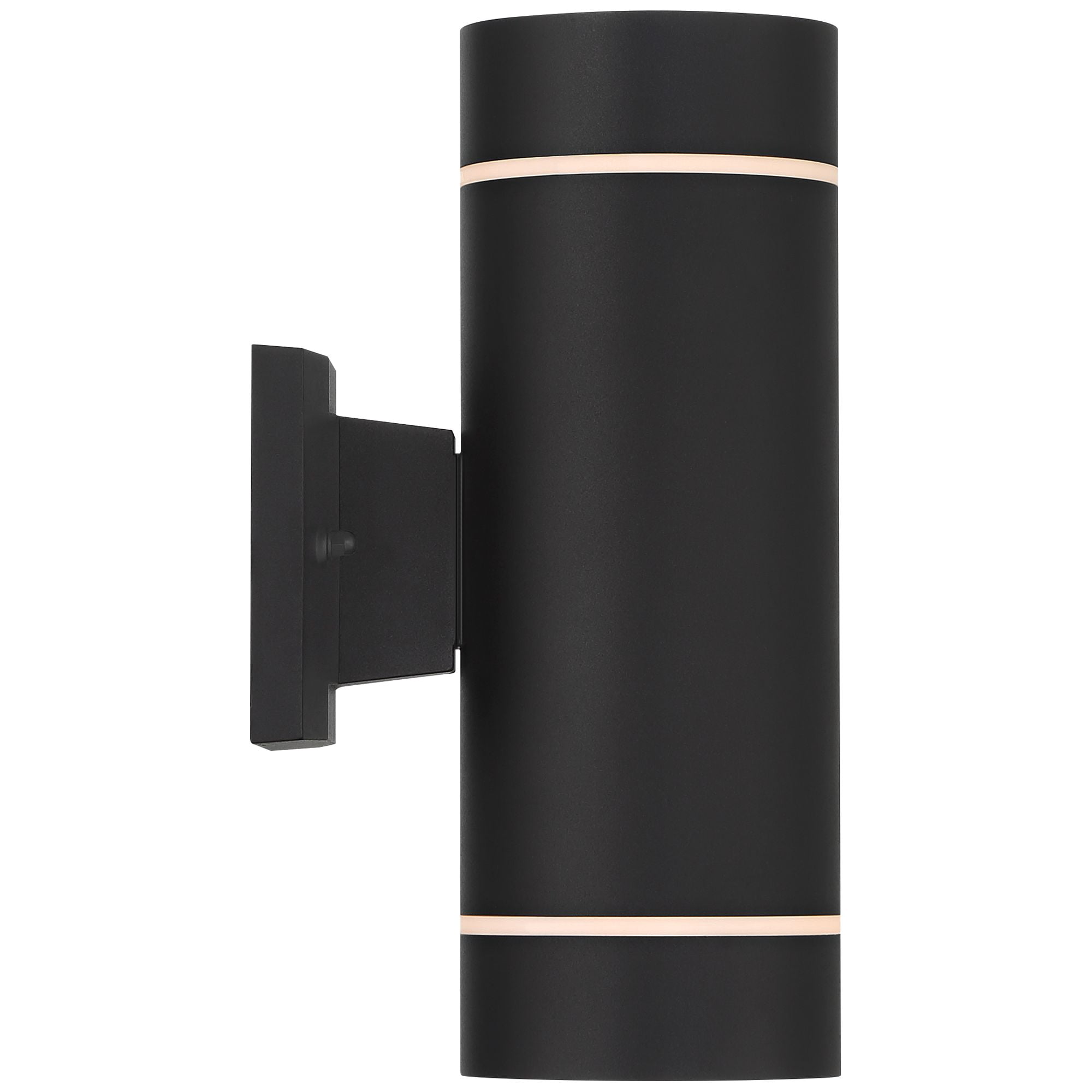 Possini Euro Design Wynnsboro 12" High Modern Outdoor Wall Light Fixture Mount Porch House Up/Down Set of 2 Black Aluminum