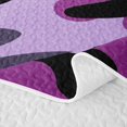 thumbnail image 5 of Manfei Rustic Camouflage Twin Quilt Set, Countryside Camo Twin Coverlet Set, Orchid Plum, 2pcs, 1 Bedspread and 1 Pillowcase, 5 of 7