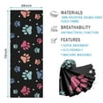 thumbnail image 2 of Black Dog Paw Footprint Hot Yoga Mat Towel Non Slip for Hot Yoga - Quick-Drying Yoga Mat Cover with 4 Corner Pockets with Travel Bag - Hot Yoga Towel Non Slip Grip Moisture Wicking Sweat 70"x26", 2 of 6