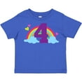 thumbnail image 3 of Inktastic 4th Birthday Rainbow Girls Toddler T-Shirt, 3 of 5