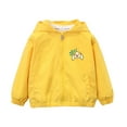 thumbnail image 2 of CYRBOKO Boys' Jeckets, Zip up 2025 Lightweight Long Sleeve Hooded Outerwear Yellow Size 6 T, 2 of 6