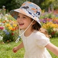 thumbnail image 2 of NIEWTR Toddler Sun Hat UPF 50+ Sun Protective Bucket Hat for Kids Boys Girls Wide Brim Summer Beach Fishing Safari Adjustable Hat(A-Grey,1-2 Years), 2 of 9