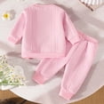 thumbnail image 4 of shoper Floral Print Girls Two Piece Set Long Sleeve Top and Pants Casual Outfit for Toddlers, 2T Girls Clothes, 4 of 6