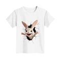 thumbnail image 2 of T-shirt à Manches Courtes pour Garçons, Col Rond, Décontracté, Graphique, pour Enfants, Haut en Mélange de Polyester, 1 Pce, 2 of 5