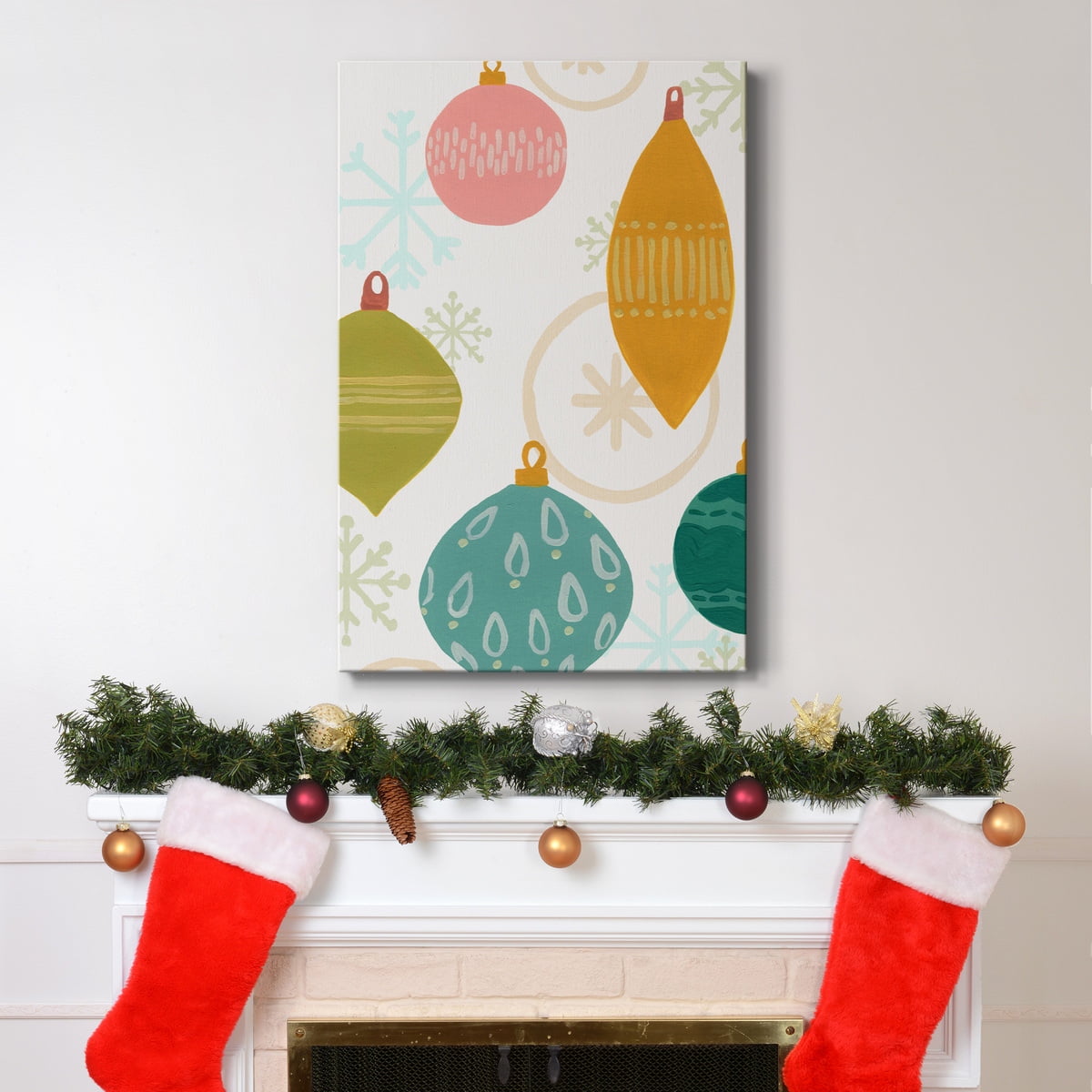 Modern Holiday Collection B- Gallery Wrapped Canvas