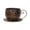 Brown, variant on KGJQ Tea Cup Planter, Elegant Floral Cutout Pattern Flowerpot, Decorative Flower Pot for Indoor Outdoor Use Home Garden Living Room Decor