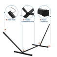 thumbnail image 2 of IdealHouse Ensemble de Hamacs Autoportants pour 2 Personnes, Lit Hamac Matelassé Robuste avec Support en Acier Enduit de Poudre, Conception à Hauteur Réglable, Équipement Extérieur Portable pour Cour, Pelouse, Jardin, Camping et Repos Intérieur, 2 of 6