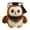 A005- Yellow, variant on Congratulitions Owl Doctor Plush Toy - Green Accents, No Tag Design - for Graduation Gifts, Home Decor, Kids' Playtime, School Celebrations