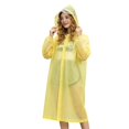thumbnail image 2 of CSStudio Reusable Adult Rain Poncho, Waterproof Long Hooded Raincoat, One Size Fits Height 150â190cm, Packable Rain Cape for Camping Travel Outdoor Activities, 2 of 9