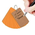 thumbnail image 2 of Miyuadkai Sticky Note Clearance Sales 100 Sheets Of 7Cmx4Cm Blank Page Kraft Paper Notebook Study Card Portable Notepad Diy Notebook Orange, 2 of 9