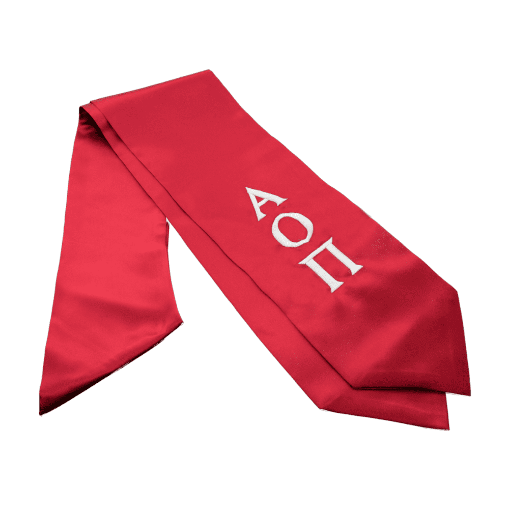 Tassel Depot Alpha Omicron Pi Greek Graduation Stole Official Greek
