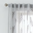 thumbnail image 4 of (2 pack) Better Homes & Gardens Embroidered Botanical Sheer Curtain, Single Panel, Soft Silver, 50" W x 84" L, 4 of 7