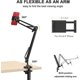 thumbnail image 2 of Soporte para teléfono celular, soporte universal para teléfono con clip, soporte perezoso, brazo articulado flexible, soporte para teléfono compatible con iPhone 13 12 11 Pro Xs Max XR X 8 7 6 6s Plus, Samsung S10 S9 S8 S7 ER, 2 of 5