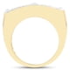 thumbnail image 2 of 14K Yellow Gold Plated 0.25 Carat Genuine White Diamond .925 Sterling Silver Ring QJ Model, 2 of 3