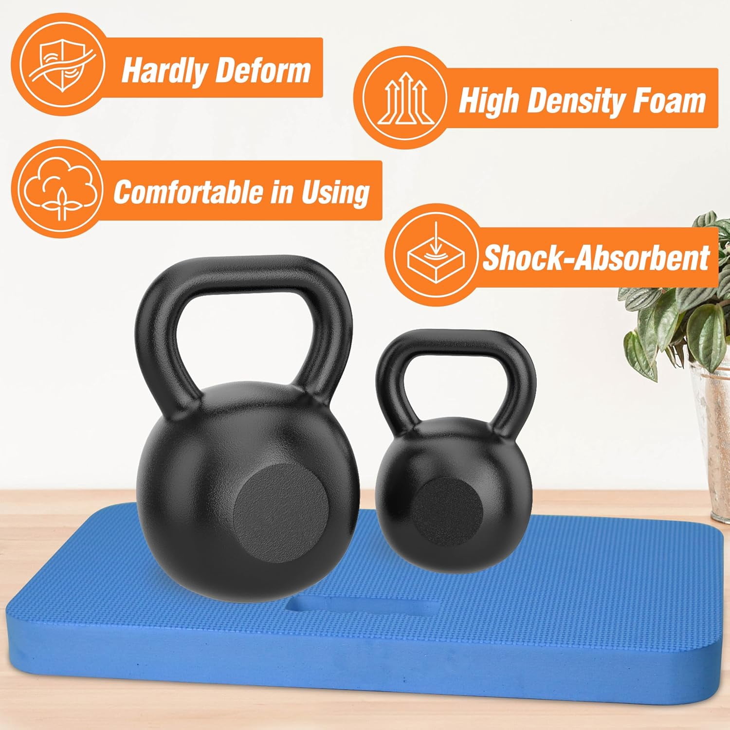 3-Pack Garden Kneeling Pad - For Gardening, Baby Bath, Yoga, Pilates, Exercise, Blue