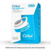 Cirkul Chill Sleeve & Comfort-Grip Lid for 22oz Bottle, Blue