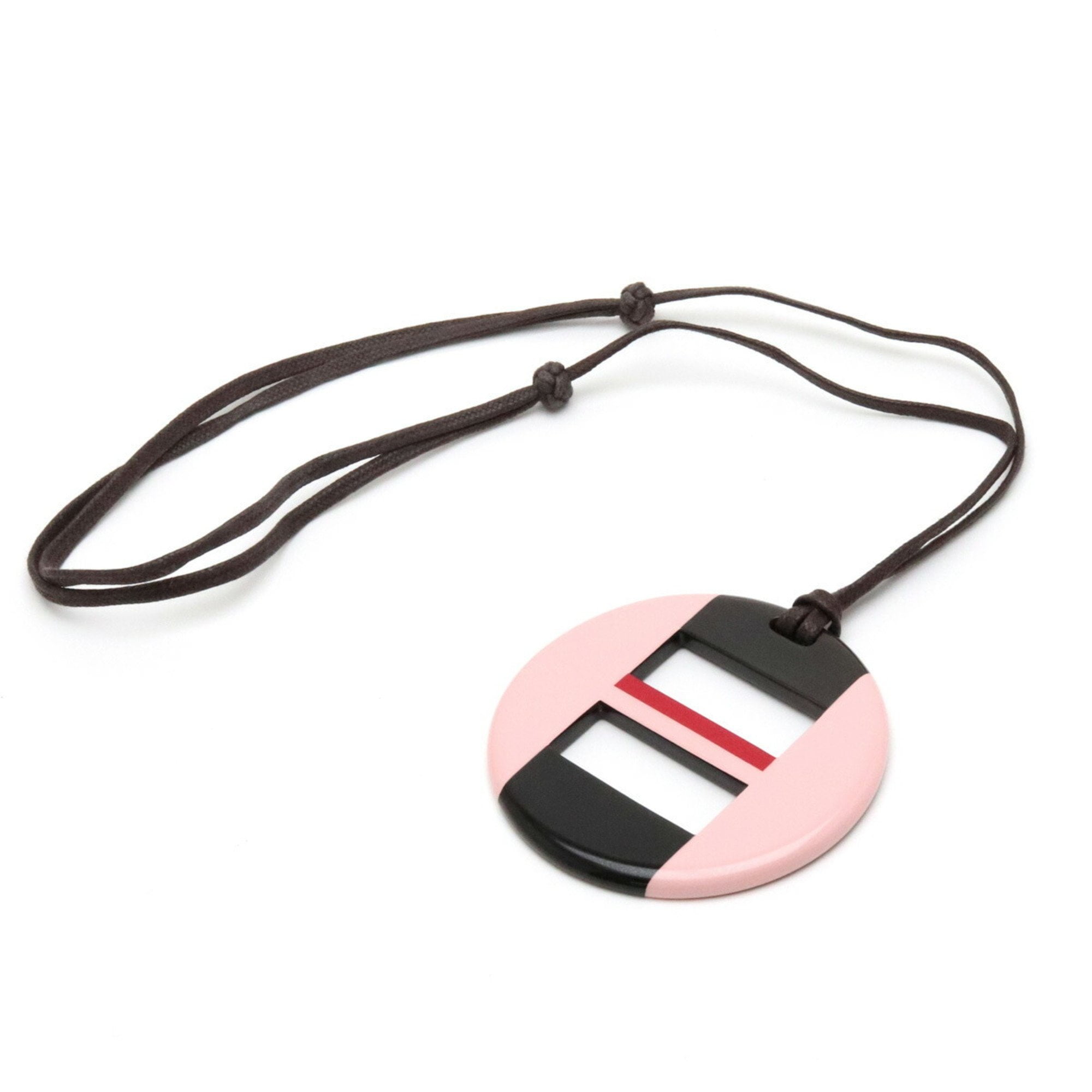 Hermes Lacquered Horn Pendant Necklace | eBay
