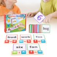 thumbnail image 1 of Juegos de tarjetas flash a juego, actividades, ver y deletrear, juguete educativo para niños y niñas rojo, 1 of 9