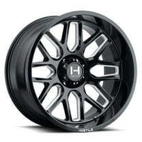 22x10 Hostile H120 Vulcan Blade Cut (Black Milled) Wheel 6x5.5 (-25mm)