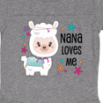 thumbnail image 3 of Inktastic Nana Loves Me- Cute and Happy Llama Boys or Girls Baby Bodysuit, 3 of 4