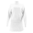 thumbnail image 5 of HAiming 2 Piece Sets for Women Long Sleeve Trutleneck Pullover Sweater Top Knitted Mini Skirt Cute Outfit, 5 of 8