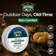 Amish Origins Old Time Chickweed Salve 2 fl oz Natural Skin Salve with Olive Oil & Beeswax Moisturizing Skin Care Balm
