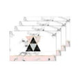 thumbnail image 4 of MKHERT Minimalist Marble Print with Gold Triangles Geometric Shapes Stripes Placemats Table Mats for Dining Room Kitchen Table Decoration 12x18 inch,Set of 4, 4 of 4