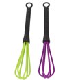 thumbnail image 3 of Hair Color Cream Whisk Prevent Slip Handle Plastic Balloon Stirrer Tool for Salon Kitchen 6pcs, 3 of 5