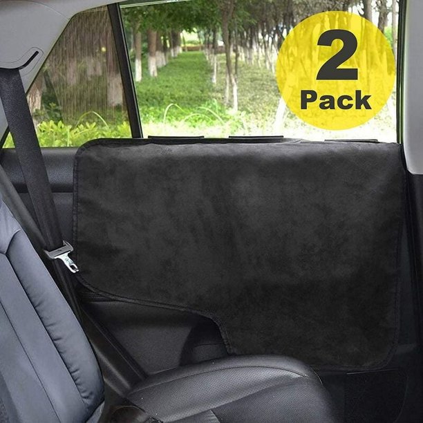 Protector de puerta de coche resistente, cubierta de puerta interior de ajuste universal, microfibra antideslizante resistente al agua y a los arañazos, protección para mascotas fácil de limpiar para