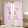 thumbnail image 2 of Castle Fairy Personalized Initial Curtains Pack of 2 (42x84 Each) for Children,Bow Alphabet Curtains Blackout,Bling Glitter Bedroom Curtains,Luxury Bedroom Decor, 2 of 6