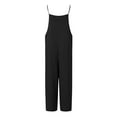 thumbnail image 3 of Womens Casual Jumpsuit Comfortable Shoulder Strap Loose Jumpsuit Pocket Summer Fashion Jumpsuit Womens Rompers Casual Jumpsuits for Women Denim Jumpsuit Women Fabric Overalls Maternity Dungarees, 3 of 4