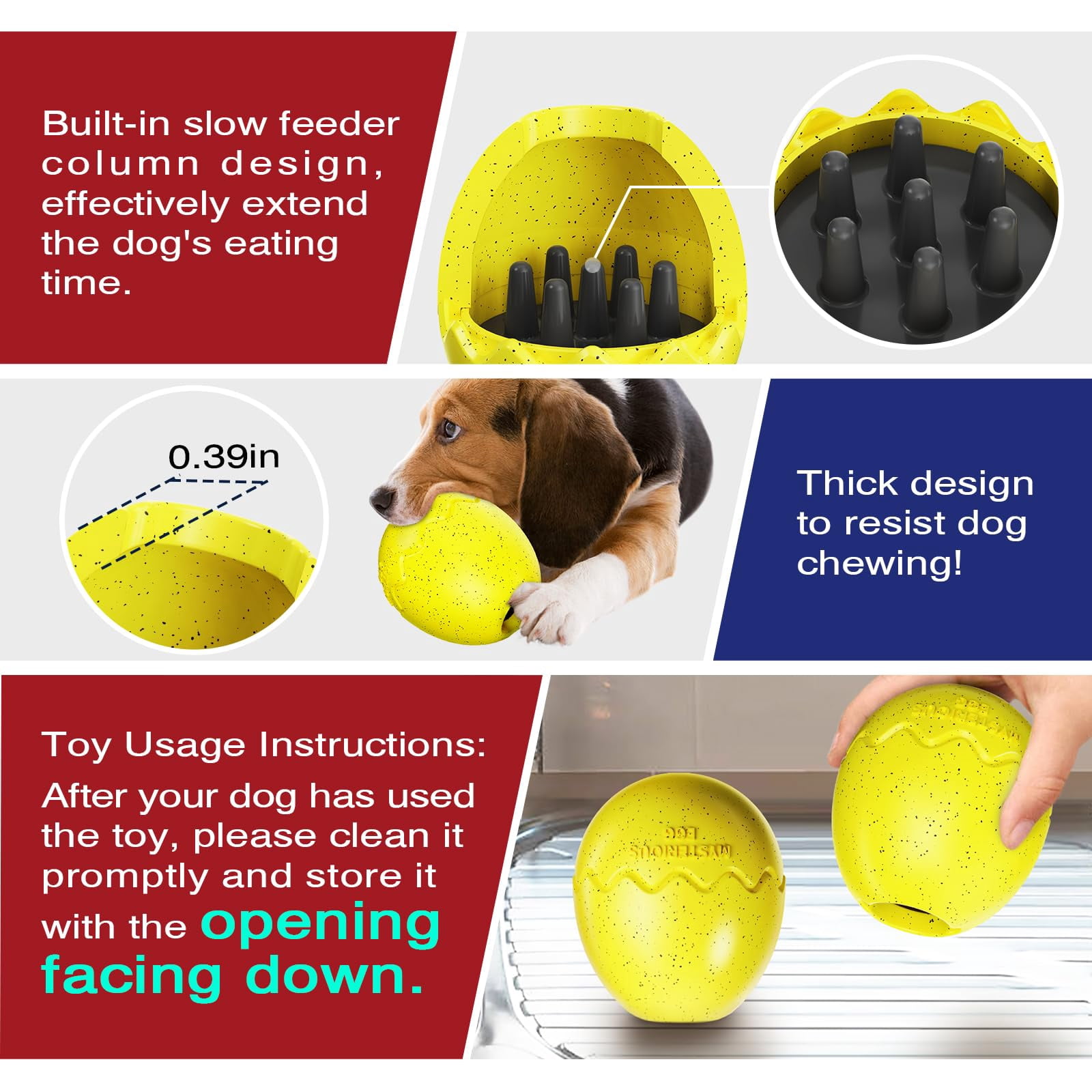 Dog Chew Toys for Aggressive-Chewers - Indestructible Dog Toy for Aggressive Chewer,Tough Chew Toys for Dogs (Rubber red Shoe)
