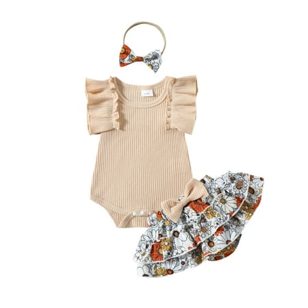 

Girls Sleeveless Ribbed Romper Bodysuit Floral Prints Shorts Headbands Outfits Baby Room Ideas Baby Girl Packages Take Clothes Cute Outfits with Leggings Sporty Kids and Teens Baby Girl Items for New