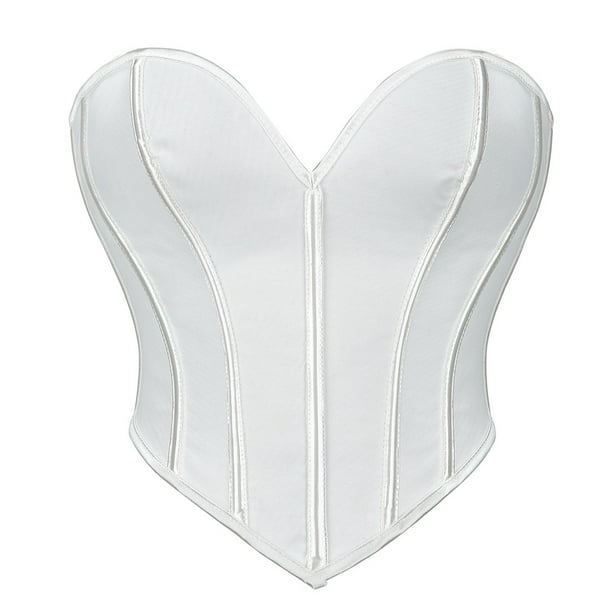 Lindo corsé sin tirantes con forma de corazón de malla transpirable con hombros descubiertos y corsé push-up para mujer, ropa exterior, lencería sexy