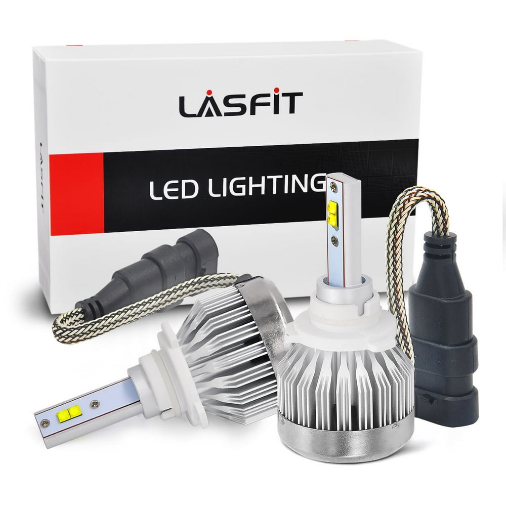 LASFIT 9005 HB3 Fanless LED Headlight Bulbs for High Beam Halogen
