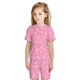 thumbnail image 5 of Balery Snowflake pink backgrounds Conjunto de Pijama Infantil de Manga Corta con Estampado – Ropa de Dormir de Algodón Suave-3X-Large, 5 of 5