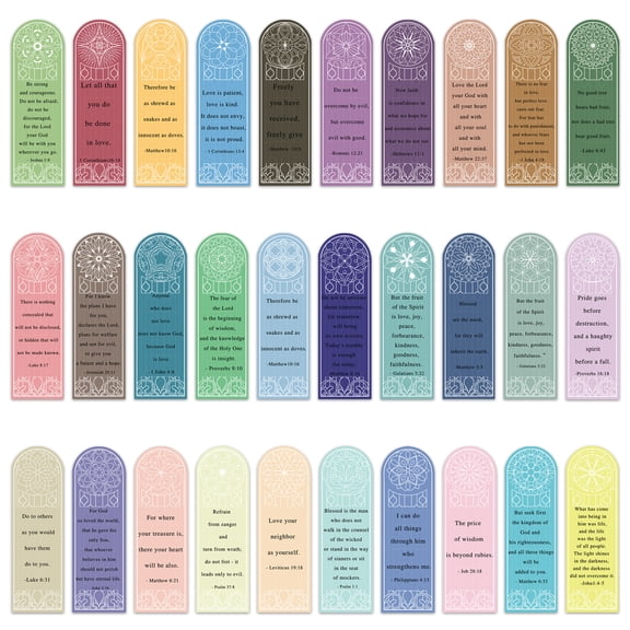 Christian Bible Bookmarks for Women Men, Bulk Religious Inspirational Book Marks for Reading, Bible Verse Book Markers for Bible Study Church Scripture Supplies