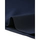 thumbnail image 5 of Vestido ajustado de manga corta con ribete en contraste y cuello redondo para mujer Azul oscuro S, 5 of 6
