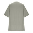 thumbnail image 2 of Jalioing Basic Loose T Shirt for Women Oversized Solid Color Short Sleeve Tee Shirt Casual Comfy Crew Neck Tops, 2 of 7