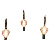 Northlight Glitter Retro Christmas Bubble Lights - Clear - 6' Green Wire - 7ct