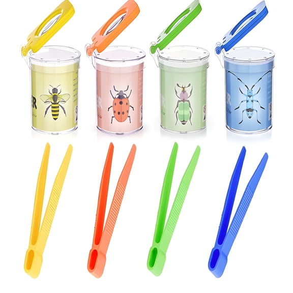 BESTSKY 2026 New 8Pcs Outdoor Exploration Kit for Children with Bug Container and Tweezers for Nature Observation and Science Discovery