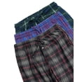 thumbnail image 6 of Real Essentials 3 Pack: Men's Fleece Pajama Pants Loungewear Soft Pj Bottoms Sleepwear Pockets (Big & Tall Available), 6 of 7