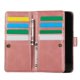 thumbnail image 3 of For iPhone 17 Case Split Leather Magnetic Wallet Phone Protector with Wrist Strap - Coffee, 3 of 5