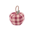 thumbnail image 2 of 3 Pcs Artificial Fabric Apple Decor, Vintage Plaid Cloth Fruit Ornament, Soft Fall Fake Apple Decoration for Farmhouse Bedroom Living Room Home Decor(Red), 2 of 6