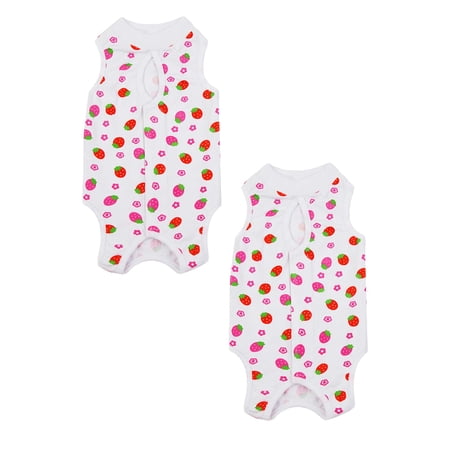 2Pcs Dog Recovery Suit Onesie After Pet Spayed Neutered Shirt for Female Male Dogs Cats Surgical Postoperative Snuggly Vest for Abdominal Wounds Weaning Anti Licking Vest Pet Vest Gift for Pet Xl