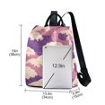 thumbnail image 3 of FORMRS Women's Travel Backpack Purse Anti-Theft Hidden Pockets Casual Shoulder Bag, Purple Wave Pattern, 3 of 7