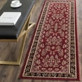 thumbnail image 3 of SAFAVIEH Lyndhurst Isadora Traditional Bordered Runner Rug, Red/Black, 2'3" x 6', 3 of 4