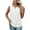 A-White, variant on Uvplove Women's Summer Sleeveless Chiffon Tank Tops Blouses Work Casual V Neck Button Blouses Shirts Tops,US Size Large In White